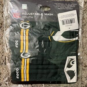 NFL Green Bay Packers Face Masks NWT Youth Size